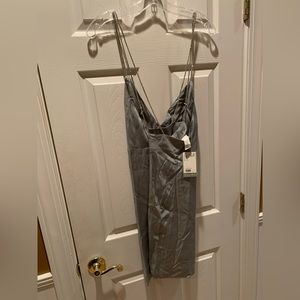 H&M Silver/gray colored dress in size L